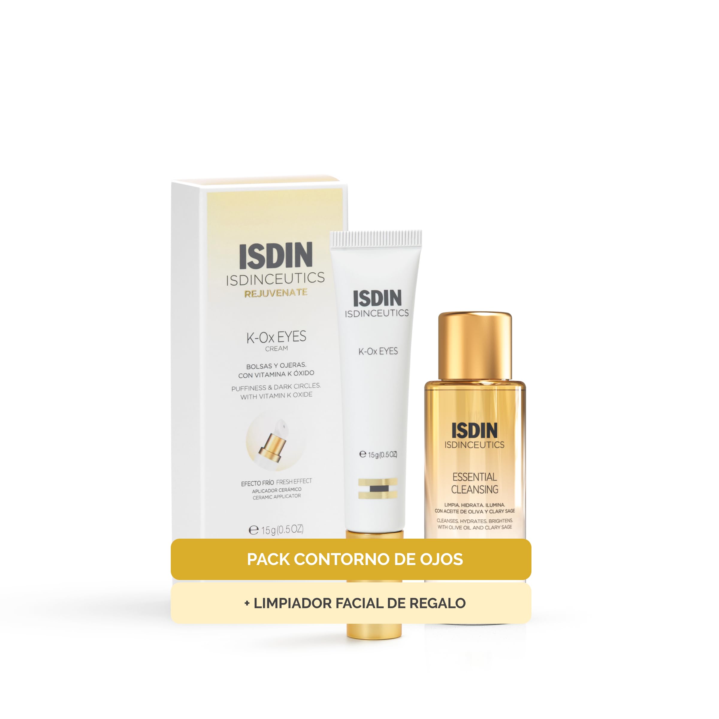 isdin-isdinceutics-pack-k-ox-eyes-contorno-de-ojos-essential-cleansing-27g-mini image 1