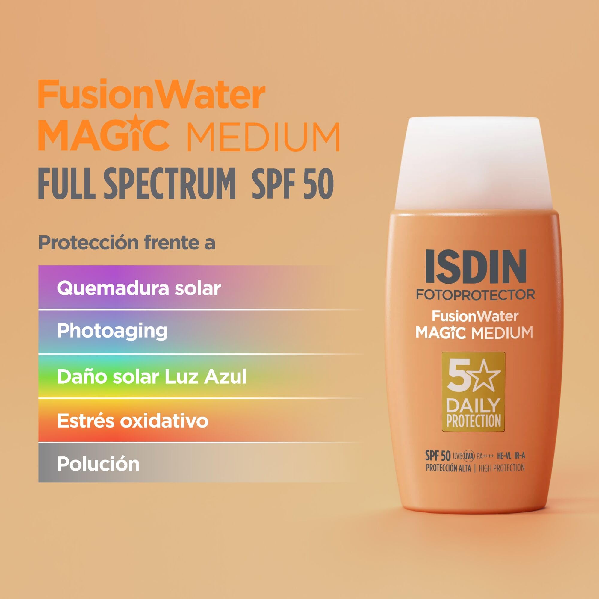 isdin-fusion-water-magic-color-spf-50-protector-solar-facial-50-ml image 8