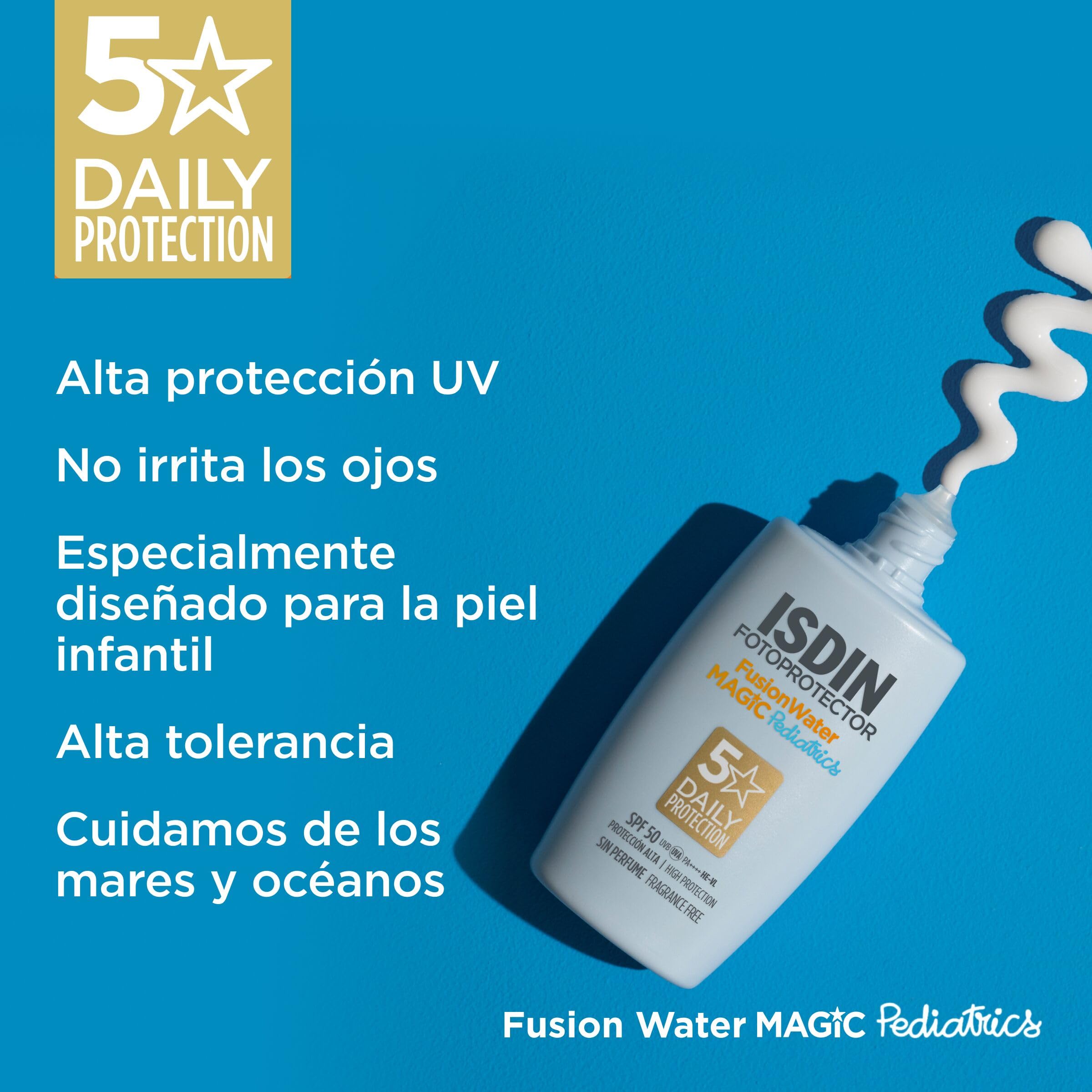 isdin-pediatrics-fusion-water-spf-50-protector-solar-facial-infantil-50-ml image 5