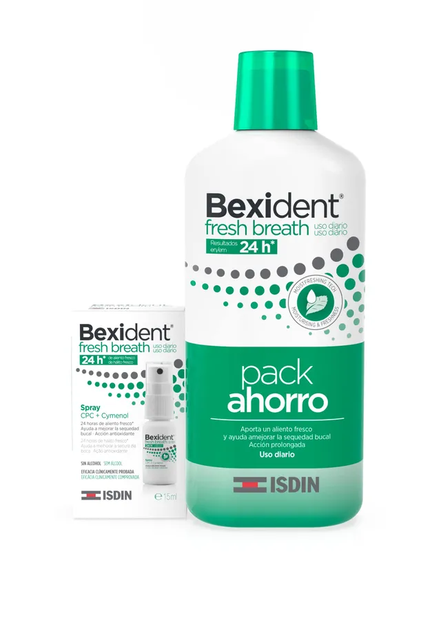 isdin-bexident-fresh-breath-pack-colutorio-500-ml-spray-15-ml-sin-alcohol image 1