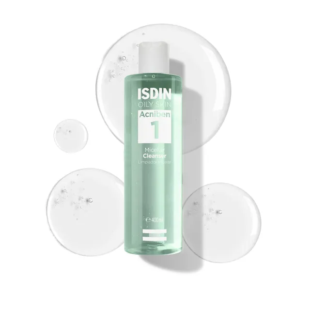 isdin-acniben-micellar-cleanser-limpiador-facial-piel-grasa-400-ml image 1