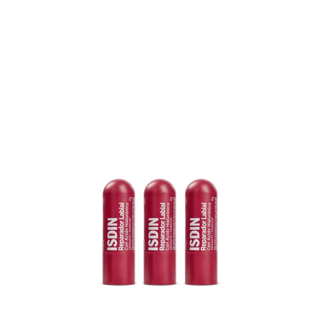 isdin-reparador-labial-granate-pack-trio-3-unidades-b-lsamo-labial-con-color image 1