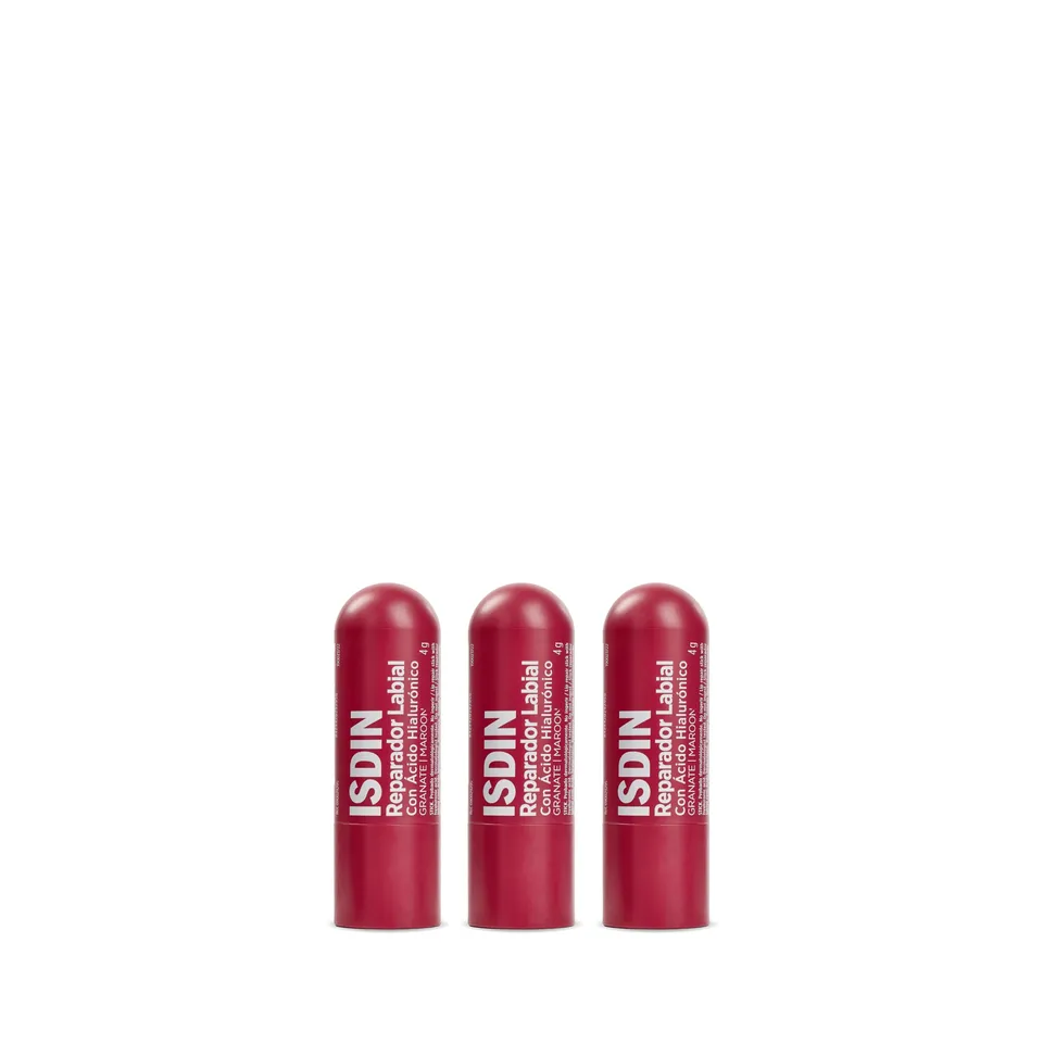 isdin-reparador-labial-granate-pack-trio-3-unidades-b-lsamo-labial-con-color image 1