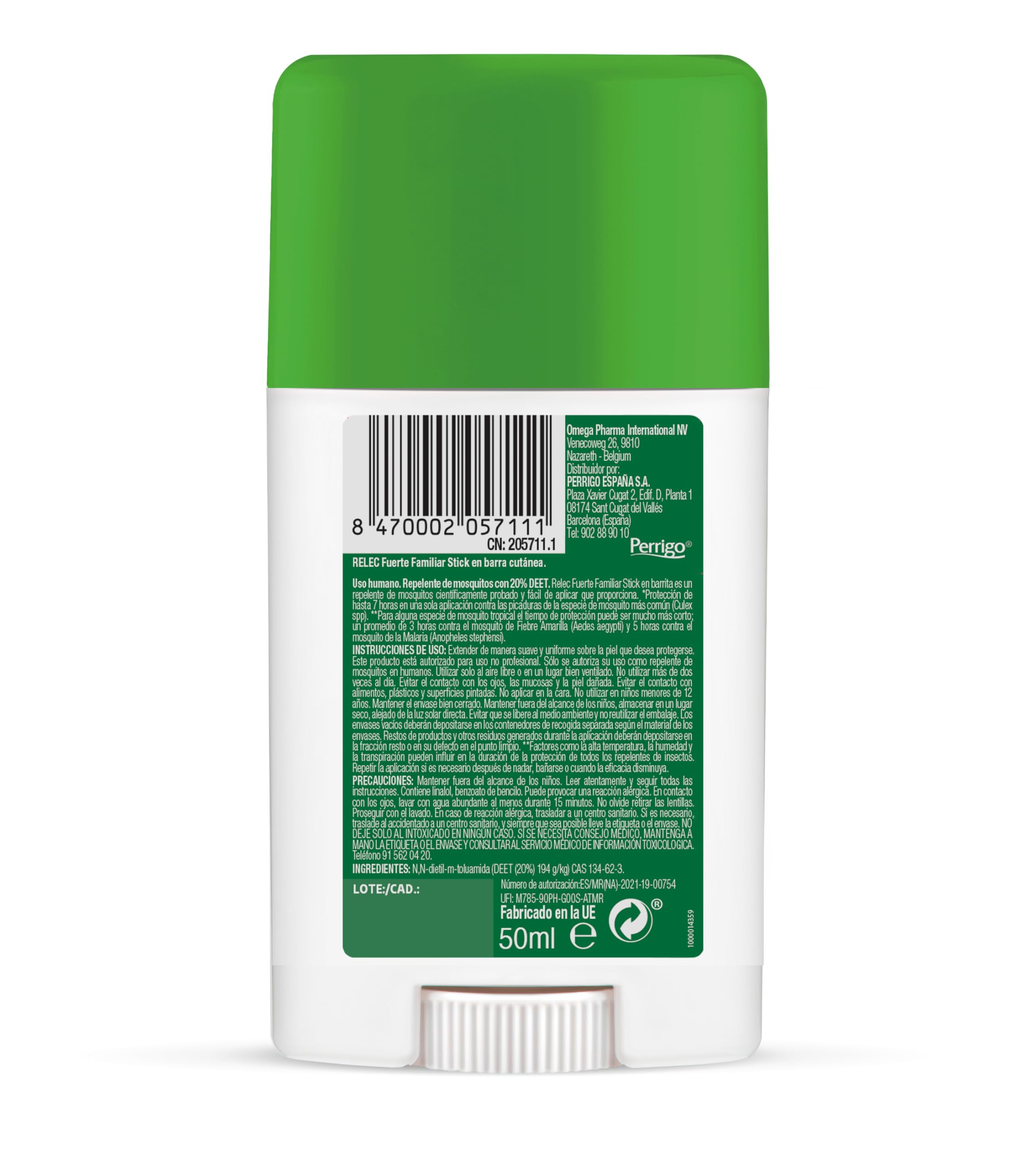 relec-fuerte-familiar-stick-repelente-mosquitos-20-deet-50-ml image 2