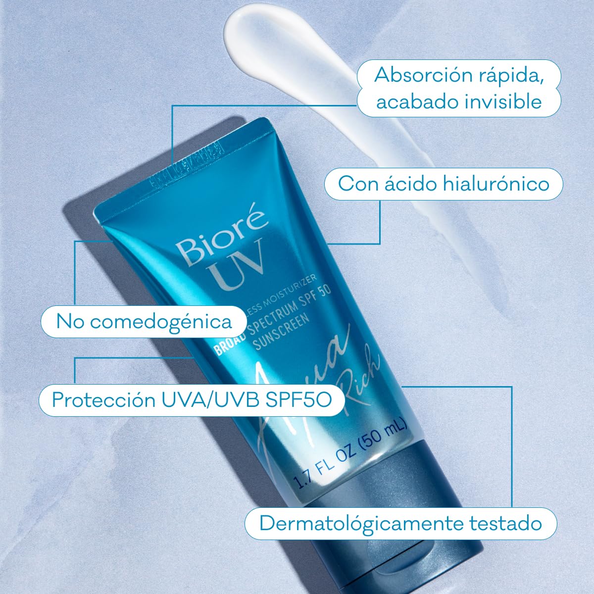 bior-uv-aqua-rich-weightless-moisturizer-spf-50-hidratante-facial-50-ml image 4