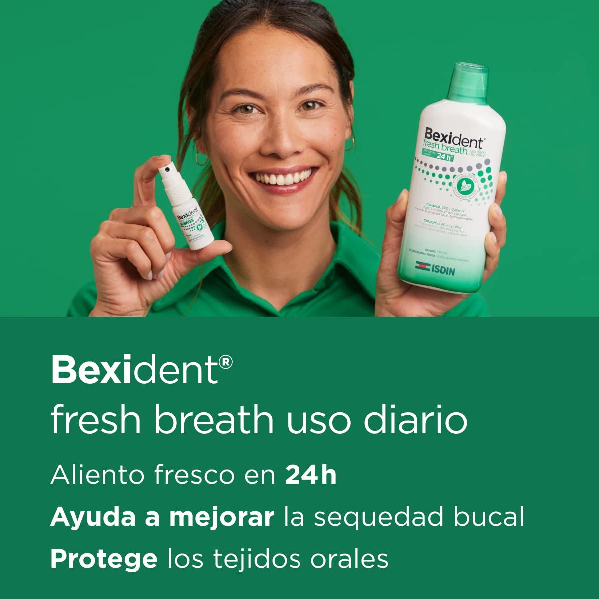 isdin-bexident-fresh-breath-pack-colutorio-500-ml-spray-15-ml-sin-alcohol image 2