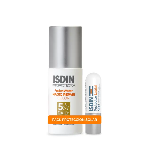 isdin-pack-fusion-water-repair-color-spf50-protector-labial-spf50-solar-facial-c image 1