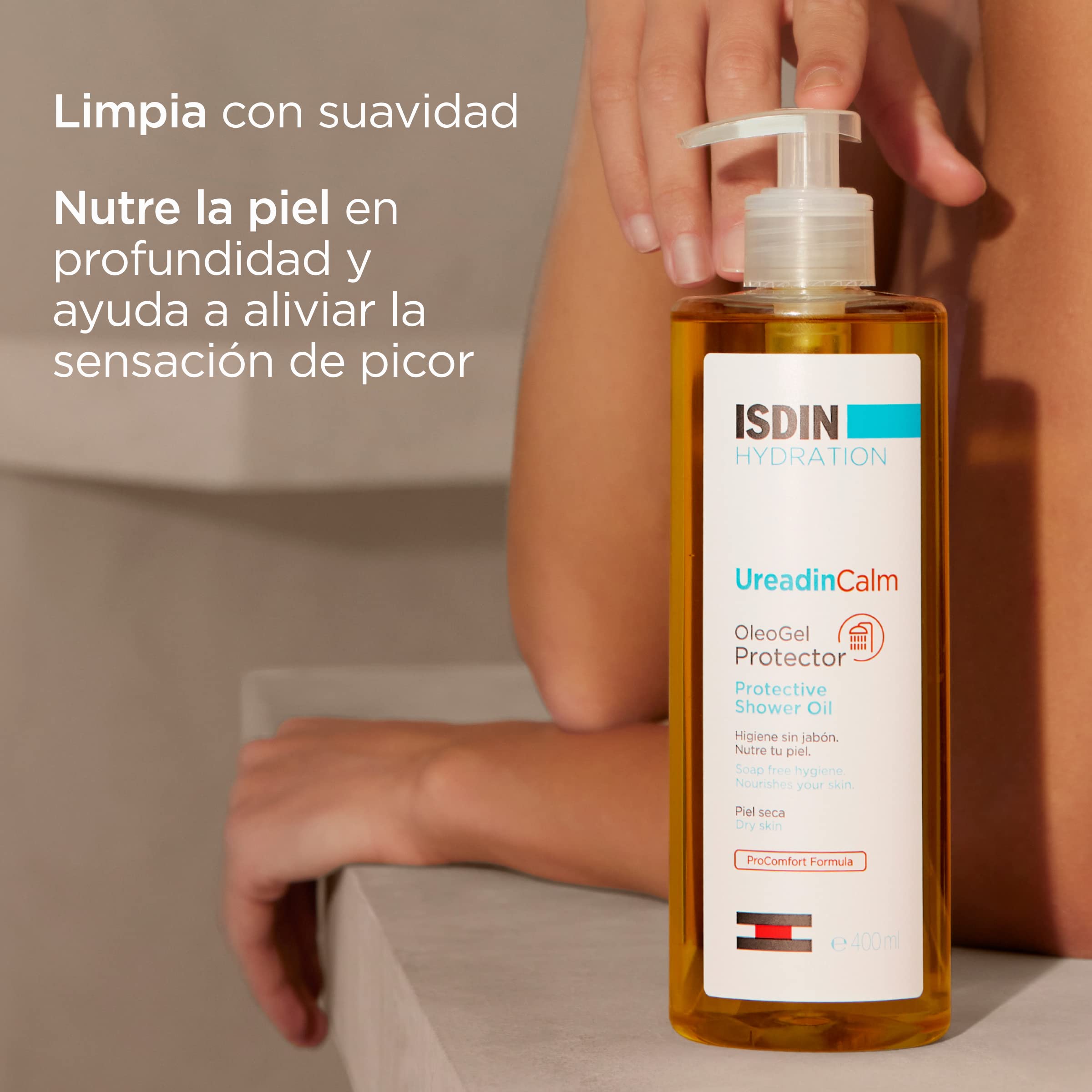 isdin-ureadincalm-oleo-gel-aceite-de-ducha-400-ml-piel-seca-con-picor image 3