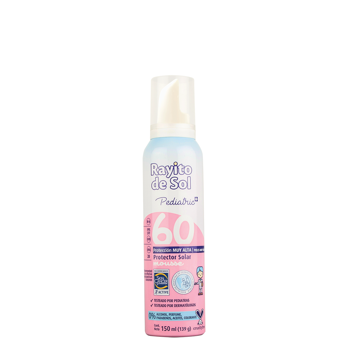 rayito-de-sol-mousse-solar-pediatric-fps-60-150ml image 1