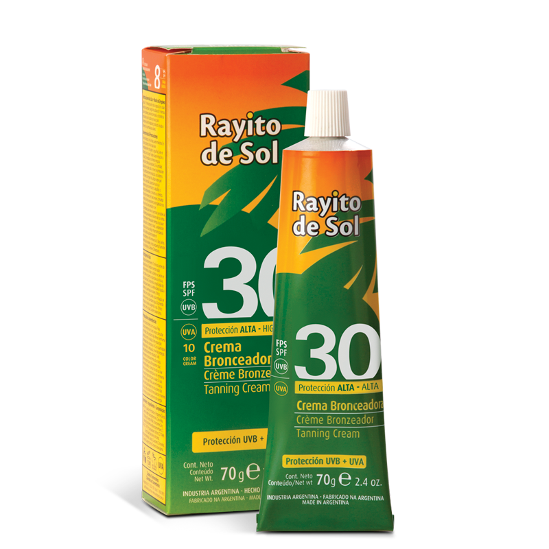 rayito-de-sol-crema-bronceadora-fps-30-70g-efecto-glow image 1