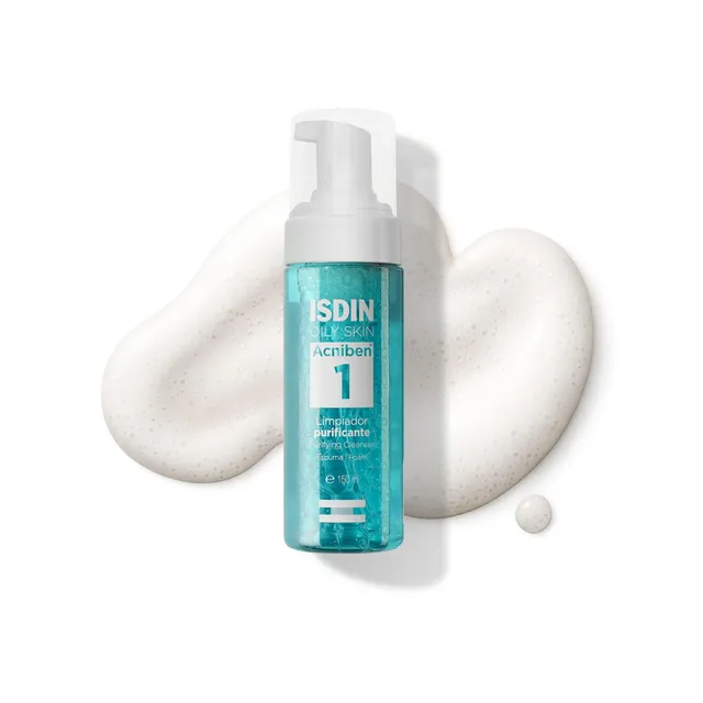 isdin-acniben-gel-limpiador-purificante-espuma-para-piel-grasa image 1