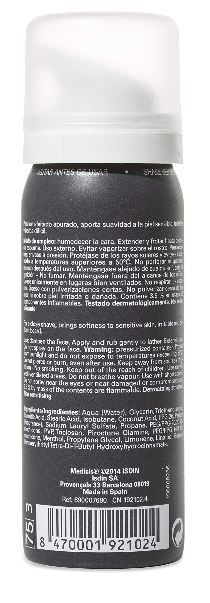 isdin-medicis-dermoespuma-de-afeitar-piel-sensible image 2