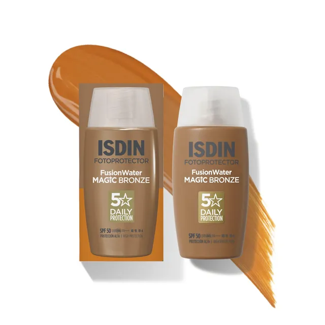 isdin-fusion-water-magic-bronze-spf-50-con-color-50-ml image 1