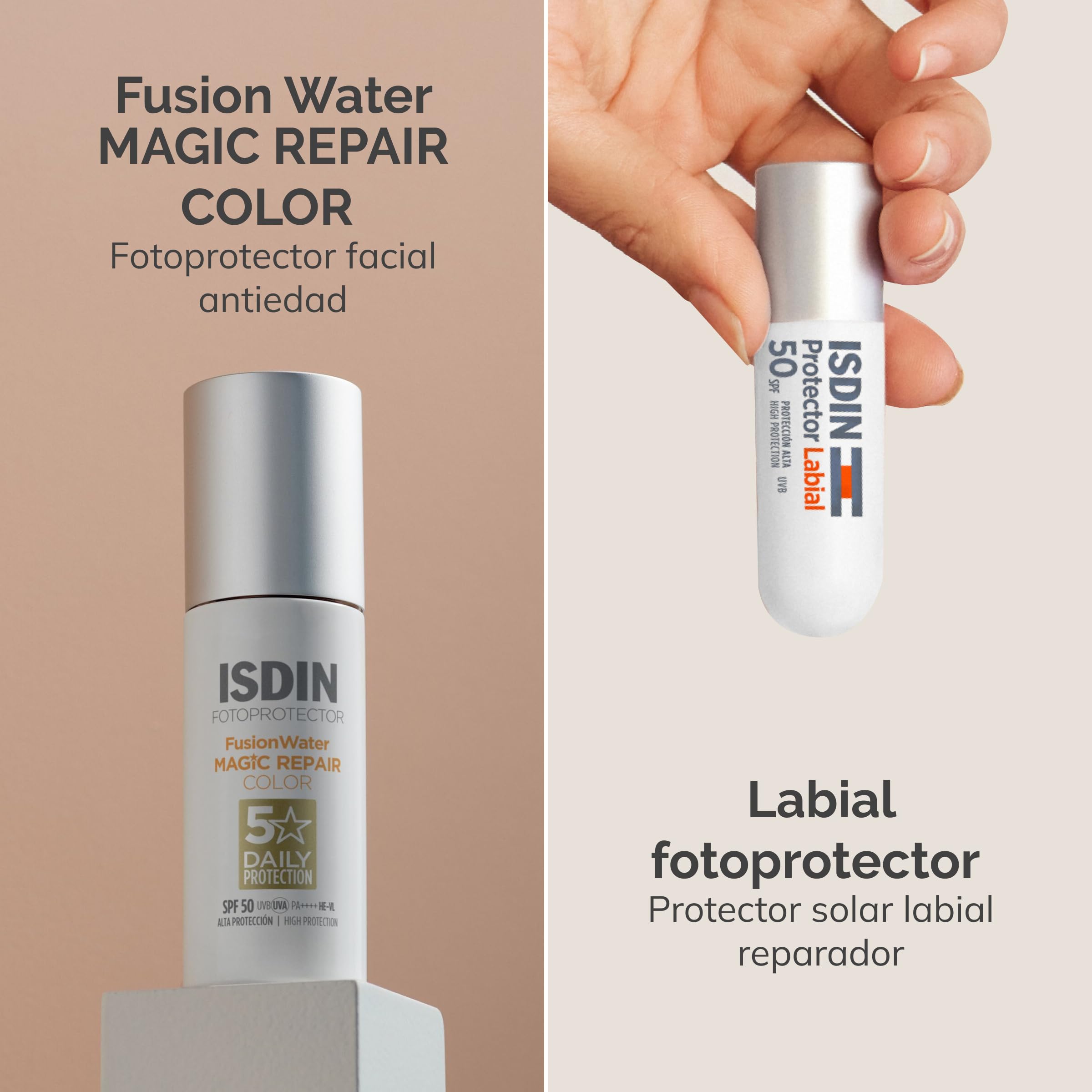 isdin-pack-fusion-water-repair-color-spf50-protector-labial-spf50-solar-facial-c image 2