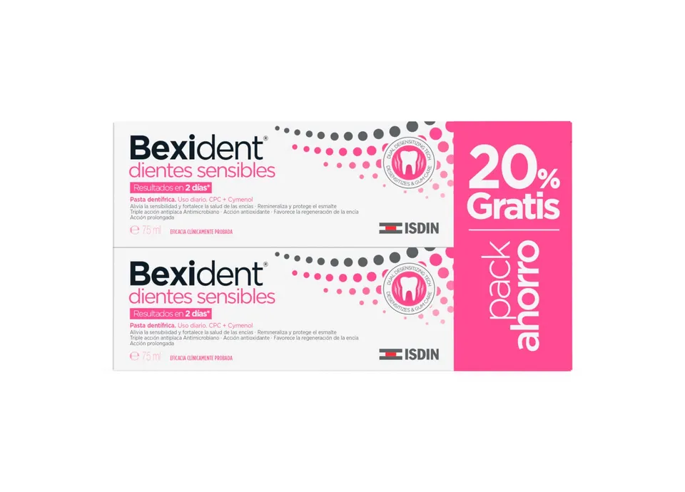 isdin-bexident-dientes-sensibles-pasta-dent-frica-2-x-75-ml image 1