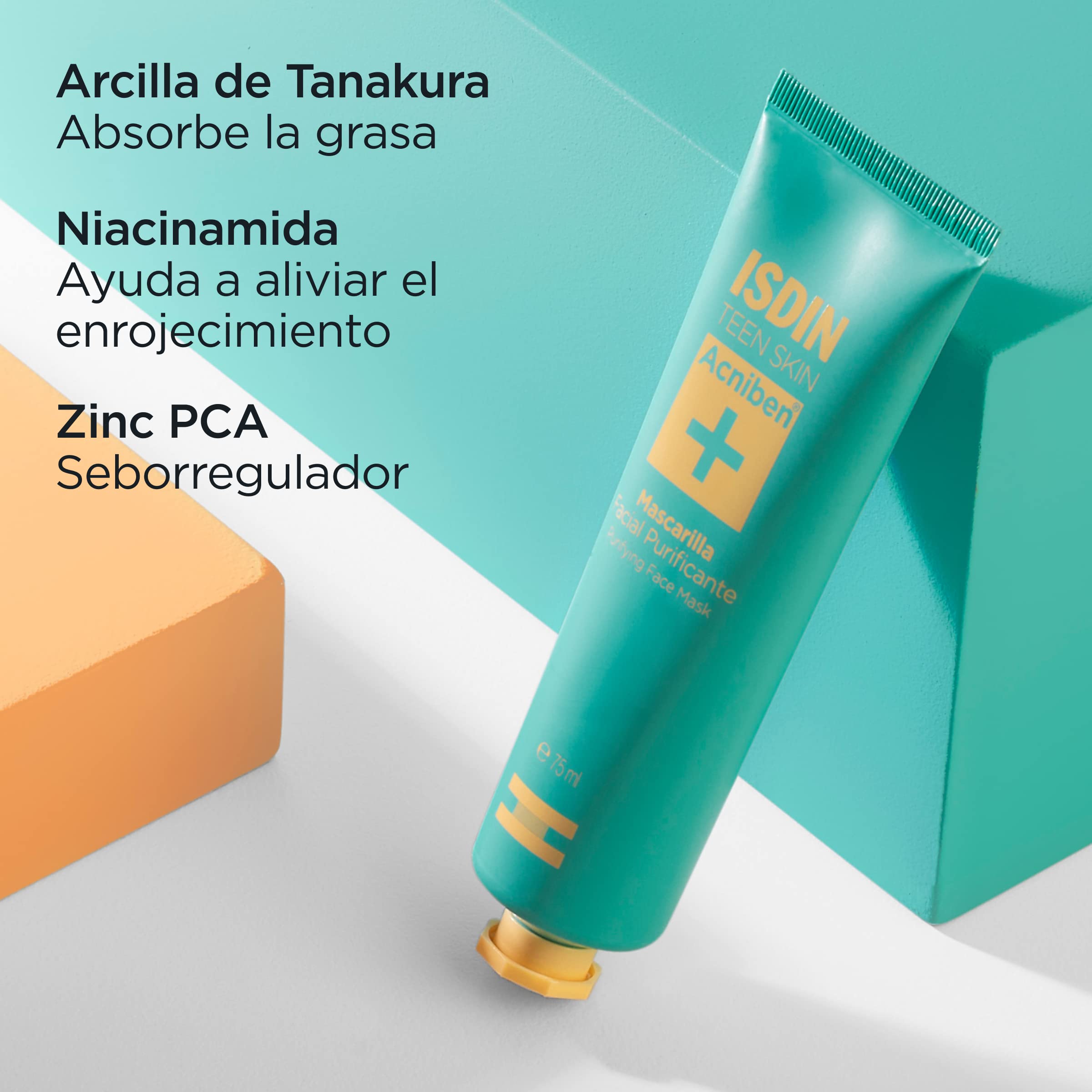 isdin-acniben-mascarilla-purificante-facial-75-ml-piel-grasa-con-granos image 6