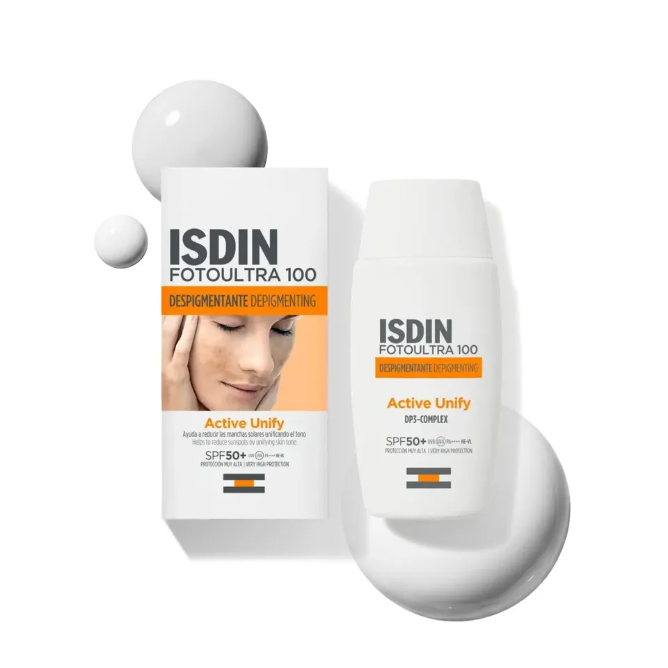 isdin-fotoultra-100-active-unify-spf-50-fluida-antimanchas-50-ml image 1