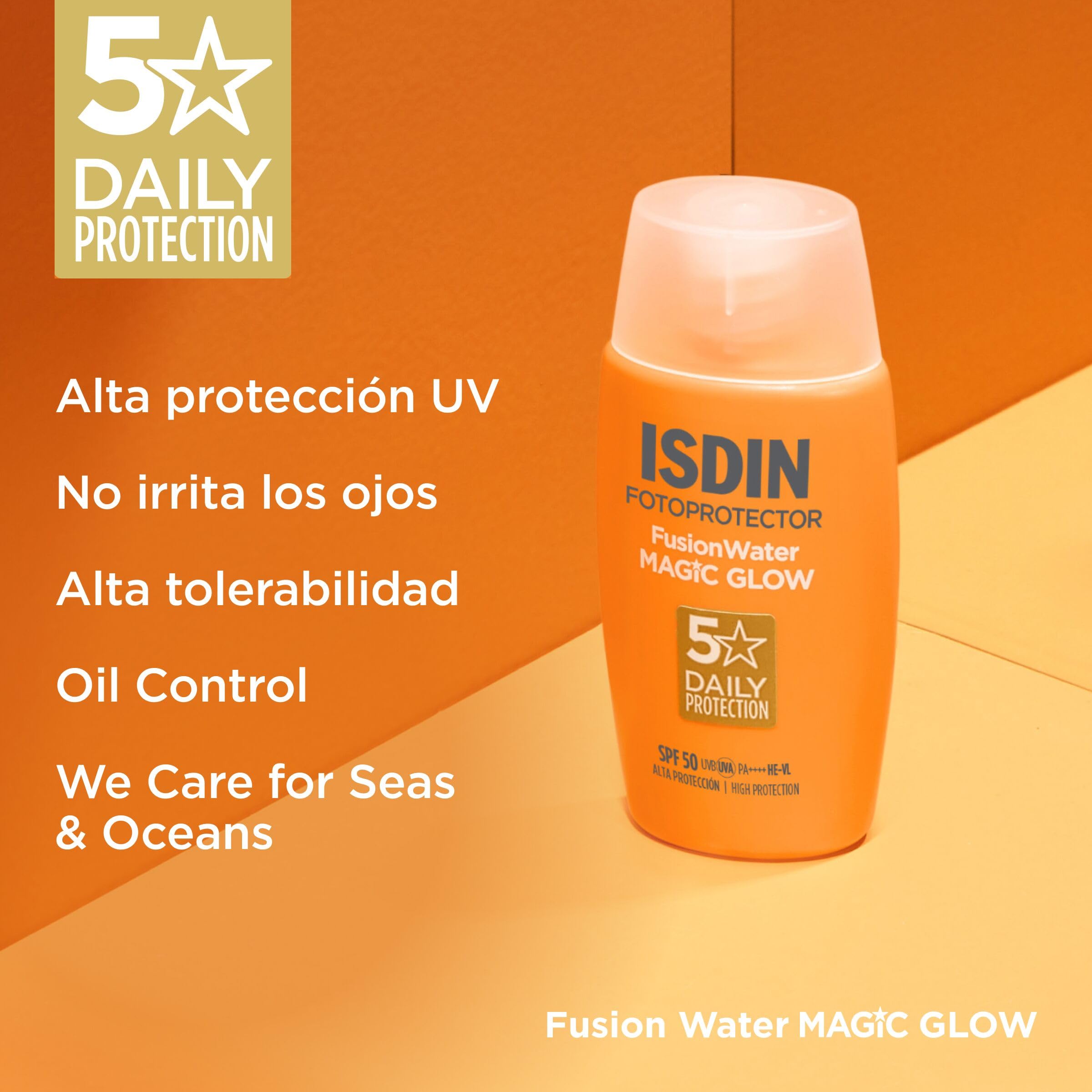 isdin-fusion-water-magic-glow-spf-50-protector-solar-facial-50-ml image 6