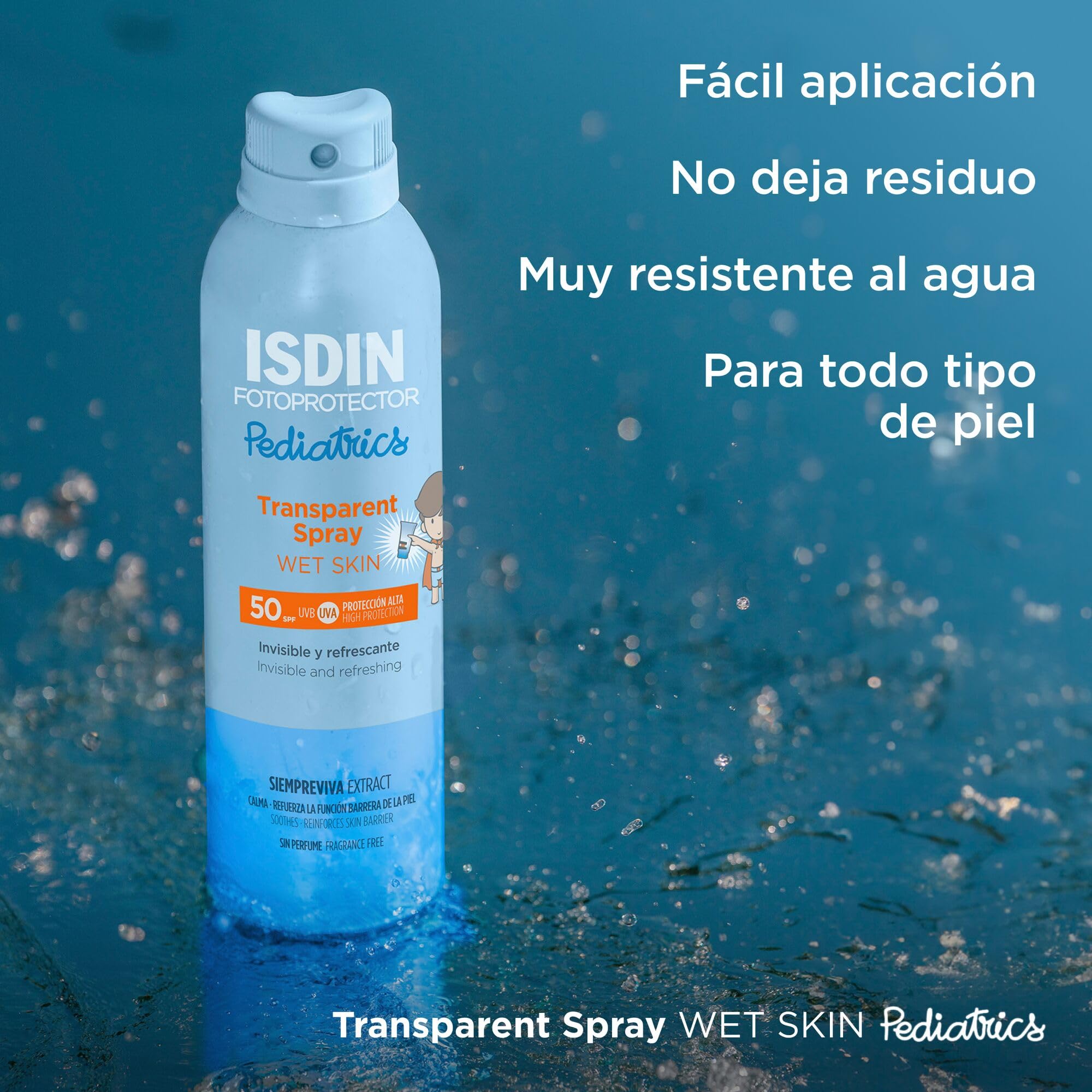 isdin-pediatrics-transparent-spray-wet-skin-spf50-250-ml image 6