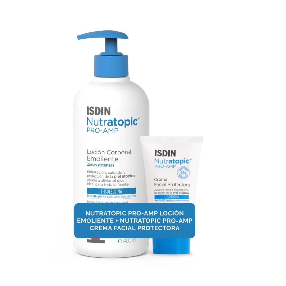 isdin-nutratopic-pro-amp-pack-piel-at-pica-crema-facial-loci-n-emoliente image 1
