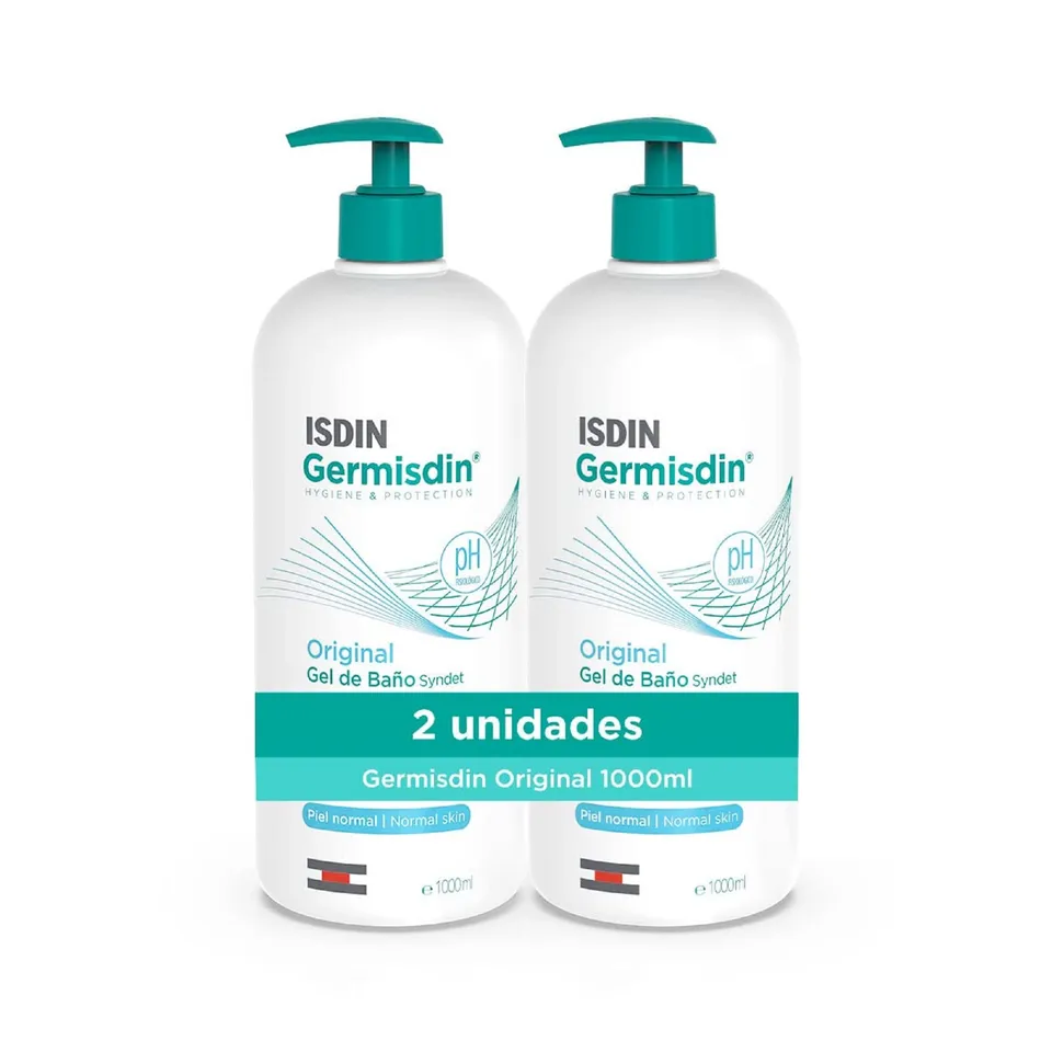 isdin-germisdin-original-gel-de-ba-o-pack-2-x-1000-ml image 1