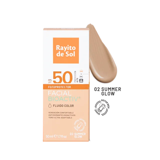 rayito-de-sol-protector-solar-facial-bioactiv-fluido-color-summer-glow-tono-2 image 1