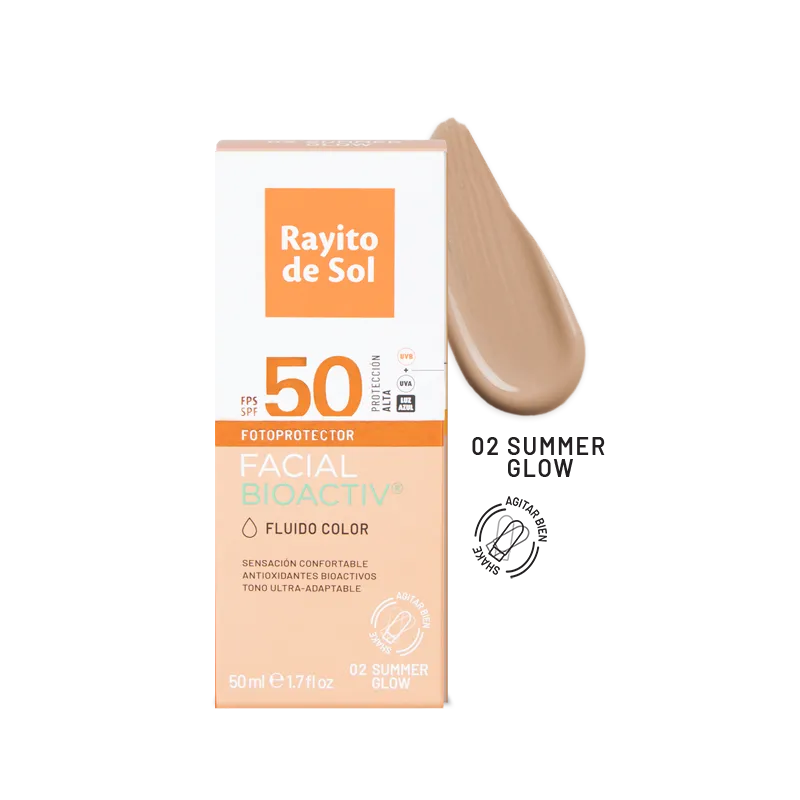 rayito-de-sol-protector-solar-facial-bioactiv-fluido-color-summer-glow-tono-2 image 1