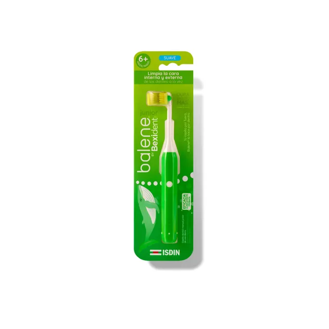isdin-balene-by-bexident-cepillo-dental-junior-green-soft image 1